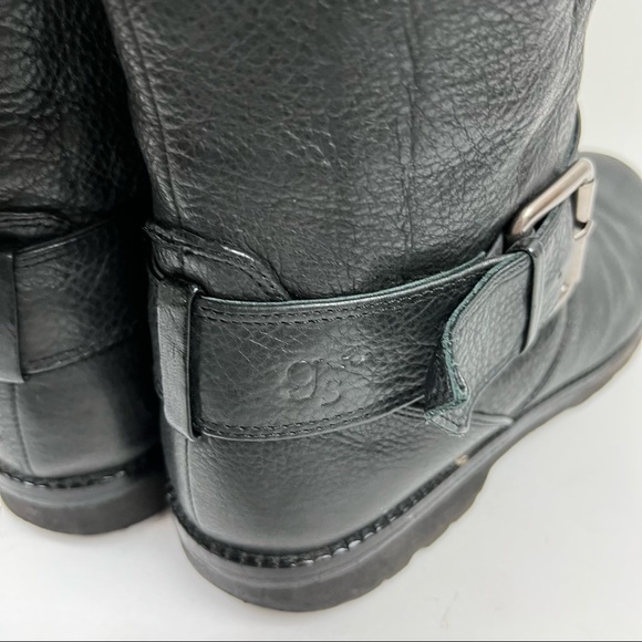 Gentle Souls Buckled Up black leather side zipper buckle Boots SZ 9 - Picture 7 of 13